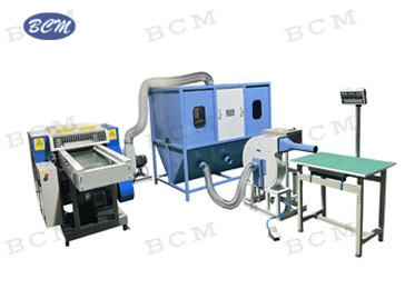 Full set of quilted fabric &foam waste cutting machine